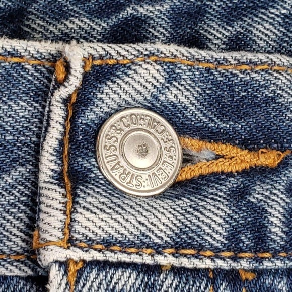 Levis Jeans Mens 40X34 Tall Blue Loose Fit Vintage 90s Skate Y2K Zip - Picture 4 of 10